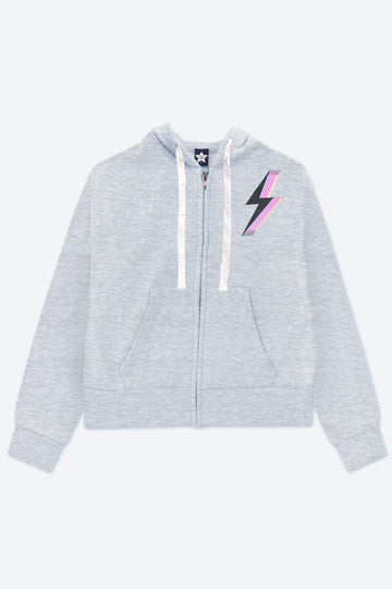 Cotton Soft French Terry Drop Shoulder Zip Hoodie