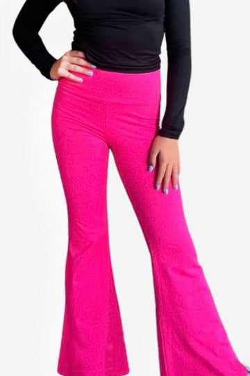 Simply Soft Luxe Flare Legging - Neon Pink