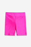 High Shine Biker Short - Neon Pink