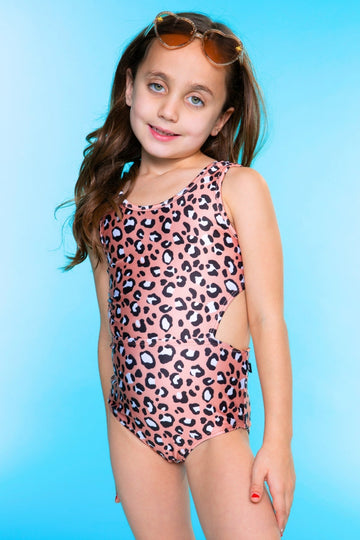 High Shine One Piece Cutout Swimsuit