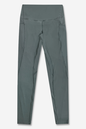Women's Matte Flex High Waist Pocket Long Legging 7/8 - Spruce Green - XS /  Spruce Green