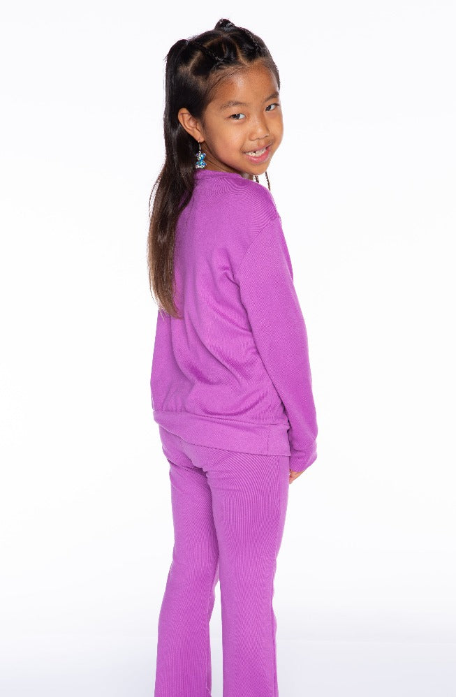 Simply Soft Long Sleeve Tunic & Bootcut Legging - Purple Unicorn