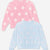 Blush Pink Ivory Star | Light Blue Pink Bow - NEW!