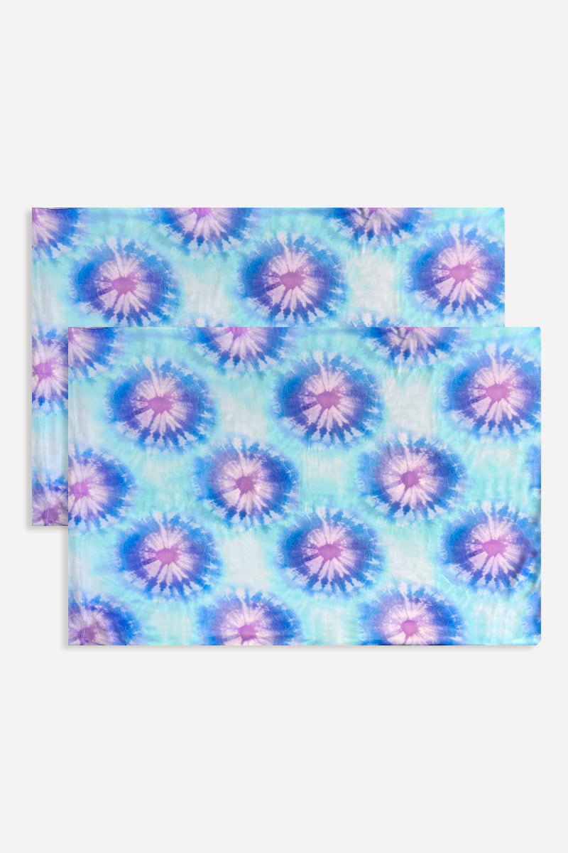 Pillowcases - Lavender Aqua Tie Dye