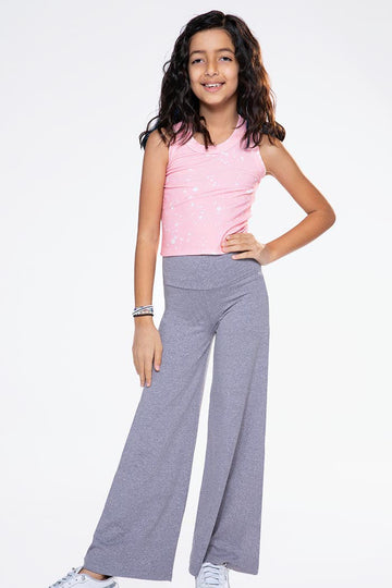 Simply Soft Luxe Wide Leg Pant - Silver