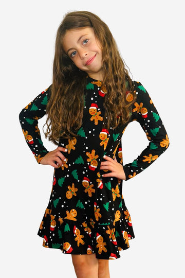 Simply Soft Long Sleeve Ruffle Nightgown - Gingerbread