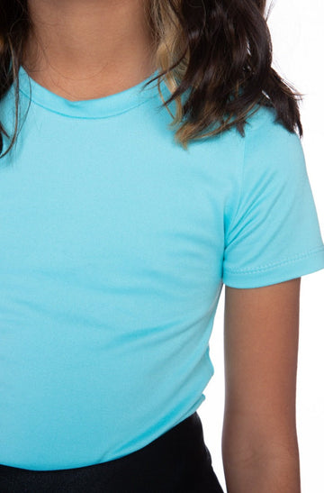 Simply Soft Short Sleeve Fitted Tee - Tropical Aqua