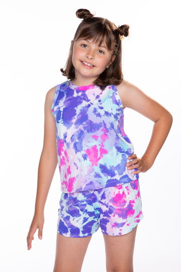 Simply Soft Dolphin Short - Spring Watercolor Tie Dye
