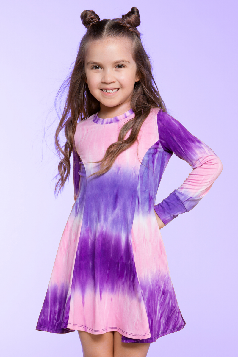 Purple tie dye dress shop