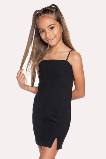 ESSE Exclusive Knit Mini Dress in Black | The New Trend