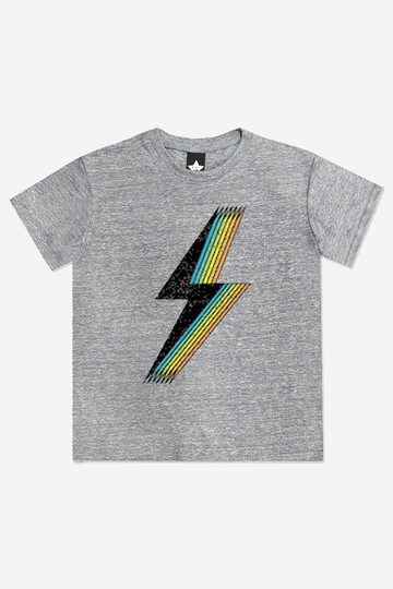Tri-Blend Short Sleeve Graphic Tee - Grey Heather Bolt PRE-ORDER SHIPPING STARTS 9/15