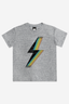 Tri-Blend Short Sleeve Graphic Tee - Grey Heather Bolt