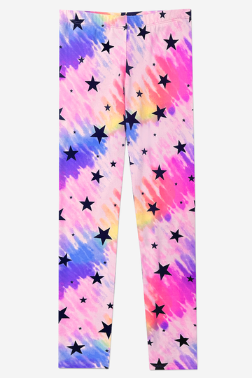 Simply Soft Long Legging - Pink Rainbow Stars