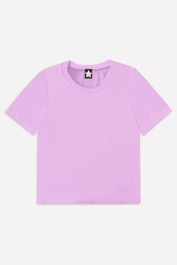 Simply Soft Short Sleeve Fitted Tee - Lilac Bloom