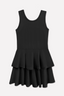 Simply Soft Tank Ruffle Skirt Dress - Black
