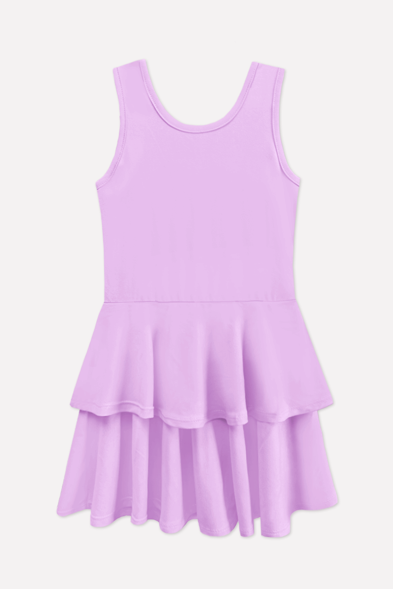 Simply Soft Tank Ruffle Skirt Dress - Candy Pink Lilac PRE-ORDER SHIPPING STARTS 5/07