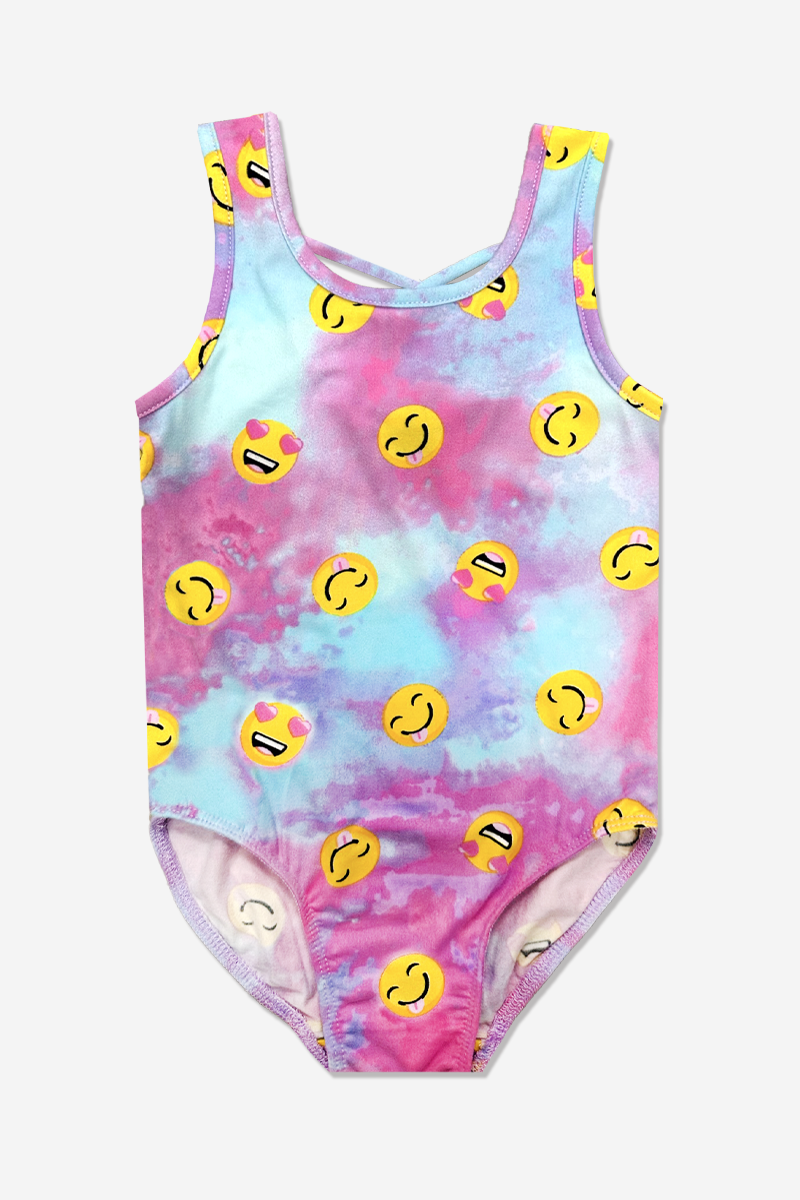 Simply Soft Tank Leotard - Tie Dye Smile