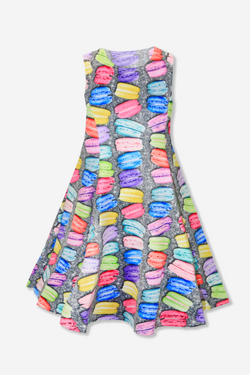 Sleeveless Twirl Dress - Macaroon