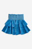 Smocked Skirt - Chambray