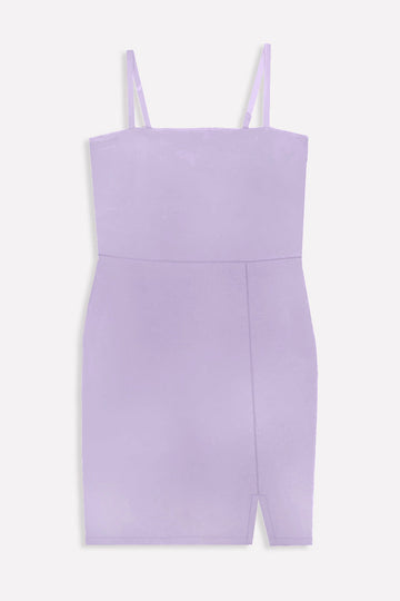 Strappy Fitted Dress - Ice Lilac