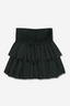 Women's Smocked Tiered Skirt - Black