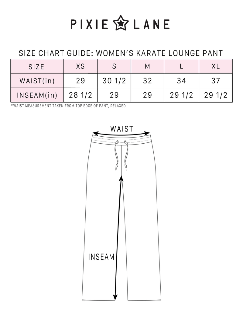 Women's Waffle Knit Karate Pant - Navy