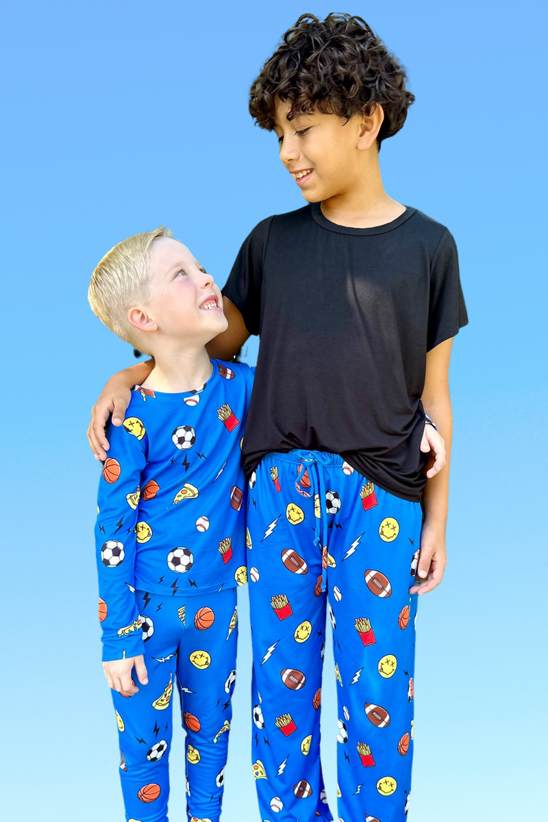 Simply Soft Karate Pant - Blue Sports Pizza