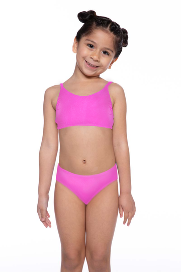 High Shine Plus Two Piece Swimsuit - Barbie Pink