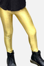 Glitter Foil Long Legging - Gold Glitter