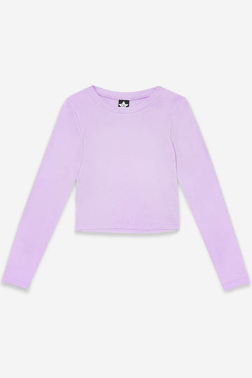 Simply Soft Long Sleeve Fitted Tee - Lavender