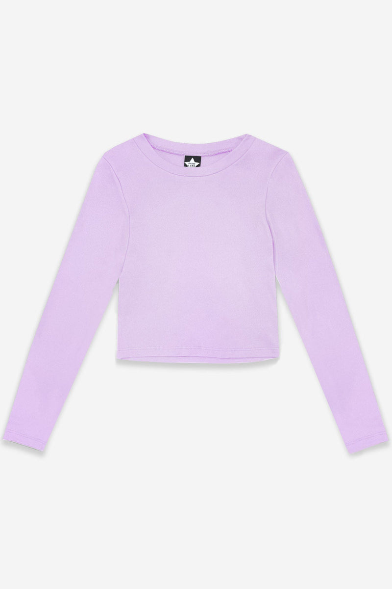 Simply Soft Long Sleeve Fitted Tee - Lavender