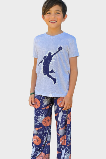 Triblend Graphic Tee & Karate Pant - Basketball